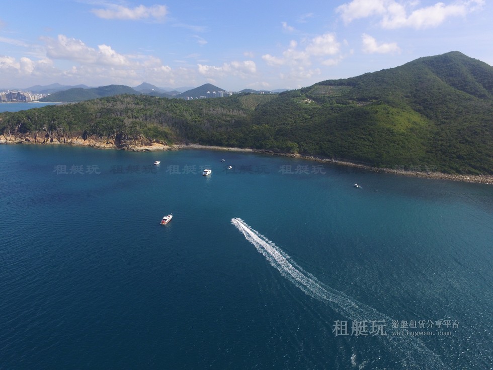 三亞旅游游艇租賃，三亞港至三亞角航線