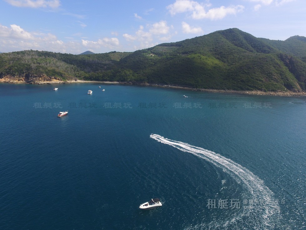 三亞旅游游艇租賃，三亞港至三亞角航線